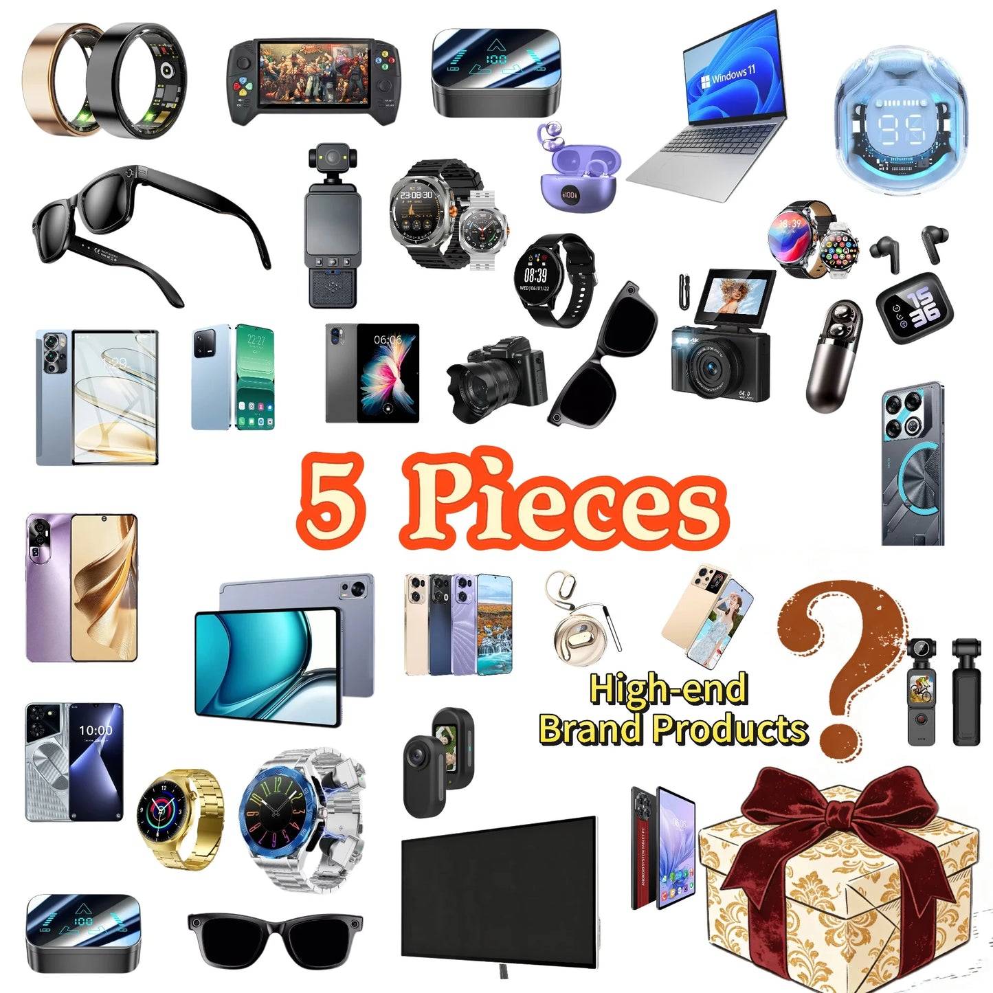 Lucky Mystery Box 3C Electronic Gadgets Smart Phones Tablet Laptop TVs 100% Surprise Electronics Festival Novelty Gift