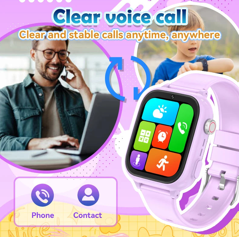 1.83Inch Touch Screen Children Smartwatch Kids Smart Watch Tracking With Wifi Gps Tracker and Video Call Sim Card for Kids 4G