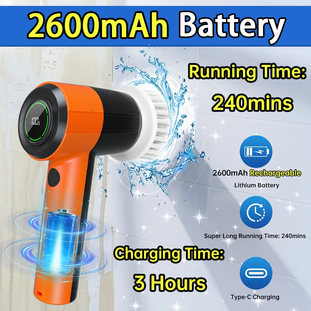 Electric Scrubber for Kitchen Tools Gadgets Cleaning Brush Scrubbing Bathroom Sink Brush Cleaner Cleaning Products Dropshipping