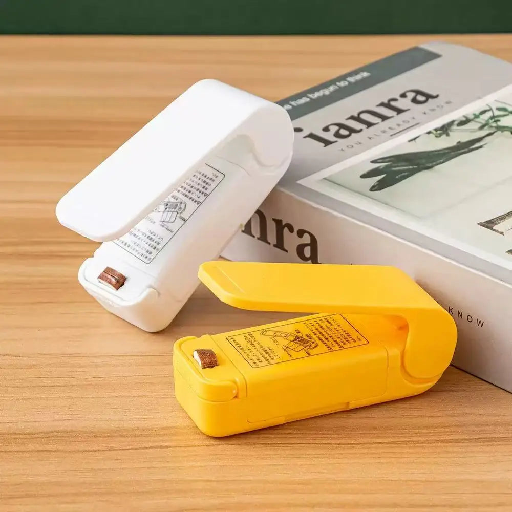 Mini Heat Bag Packaging Sealer Portable Plastic Bag Clip Sealing Machine Food Storage Seal Snack Sealing Kitchen Gadgets