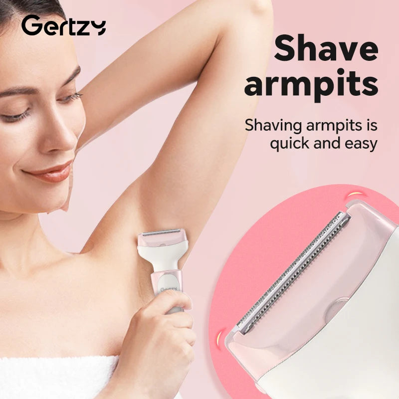 USB four in one electric shaver - suitable for face, nose, legs, armpits, painless trimmer - portable beauty toolkit